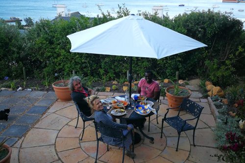 Flat Dinner in Garden